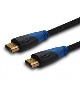 Savio CL-02 HDMI kabelis 1,5 m HDMI Type A (Standard) Melns, Zils