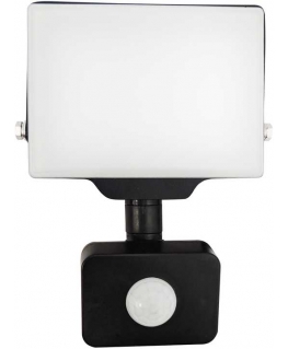 Orno PORTO S LED 20W PIR spotlight, 1600lm, IP44, 4000K, aluminum + polycarbonate