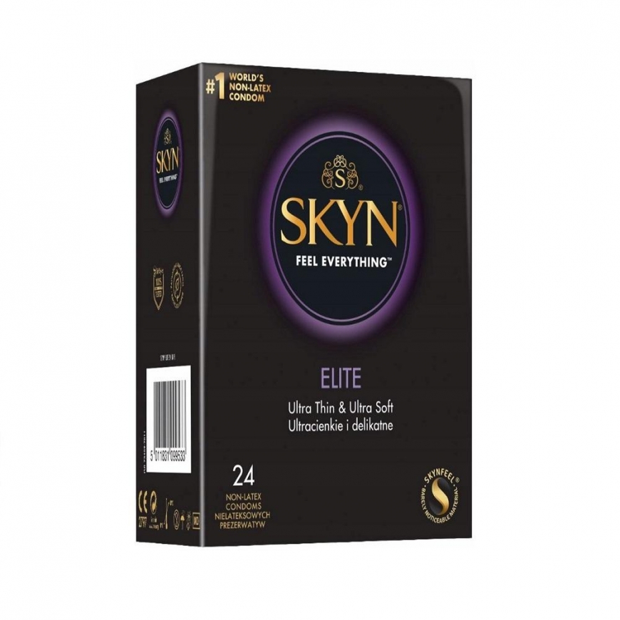 Unimil Skyn Elite nelateksiniai prezervatyvai 24 vnt
