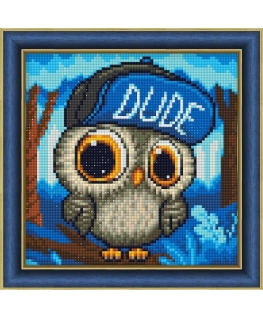 Beldizart Diamond Painting Kit "Owl in a Hat" 20*20 cm AM1950
