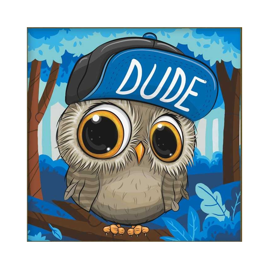 Beldizart Diamond Painting Kit "Owl in a Hat" 20*20 cm AM1950 – 2