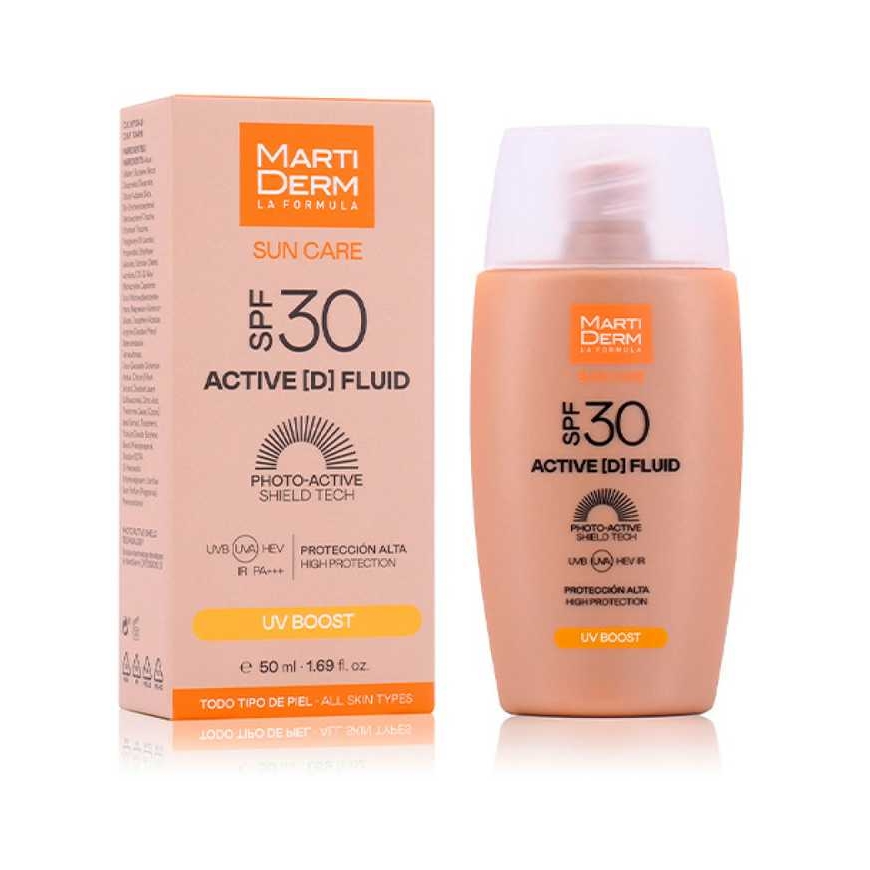 Liquid texture face photoprotector Martiderm Sun Care Active Fluid Spf30 50ml – 3