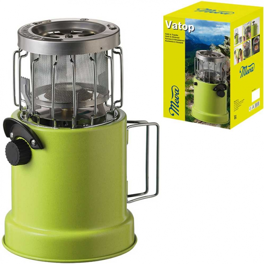 2in1 Tourist stove with heater for MEVA VATOP gas cartridges