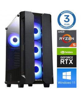 INTOP Ryzen 5 5500 16GB 250SSD M.2 NVME+2TB RTX3050 6GB WIN11