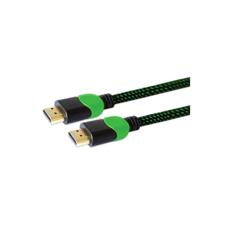 Savio GCL-03 HDMI cable 1.8 m HDMI Type A (Standard) Black, Green