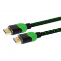 Savio GCL-03 HDMI кабель 1,8 m HDMI Тип A (Стандарт) Черный, Зеленый Savio GCL-03 HDMI кабель 1,8 m HDMI Тип A (Стандарт) Черный, Зеленый