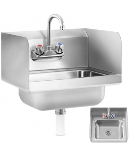 Royal Catering Kitchen hand basin made of stainless steel, width 43.5 cm