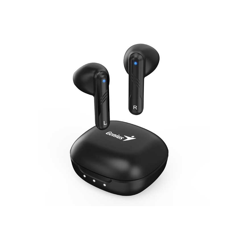 Ausinės Genius HS-M905BT, mikrofon, zmiana utworu, juoda, 2.0, etui su ładowarką, sport typ USB-C – 4