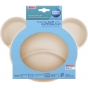 CANPOL BABIES Silicone plate with attachment BEAR, 51/401_creme