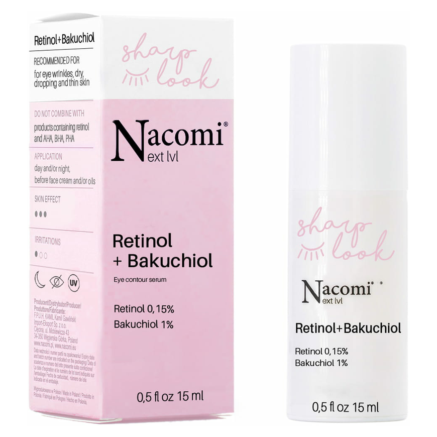 Nacomi Next Level anti-wrinkle eye serum with retinol and bakuchiol 15ml – 2