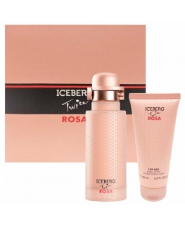 Iceberg Twice Rosa Eau de Toilette 125ml Spray Scented body lotion 100ml