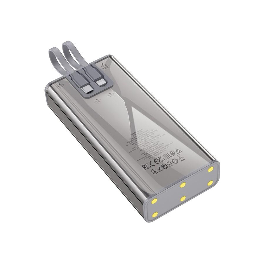 External battery Power Bank Hoco J104A Discovery Edition 22.5W 20000mAh gray – 4