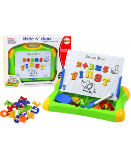 Lean Magnetic Educational Board Letters Numbers Marker Pen Sponge