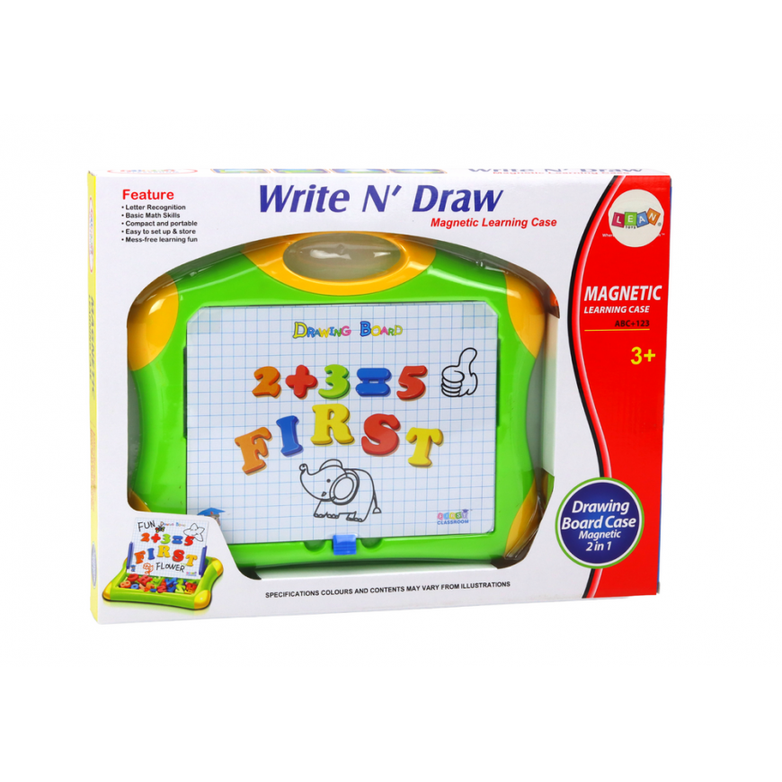Lean Magnetic Educational Board Letters Numbers Marker Pen Sponge – 5