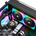 Thermaltake Toughliquid Ultra 280 RGB Kompiuterio korpusui Universalusis skystinis aušintuvas Juoda