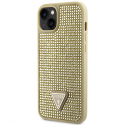 Guess Case for iPhone 14 Plus 6.7" GUHCP14MHDGTPD Gold Hard Case Mountain Crystal Triangle Guess Case for iPhone 14 Plus 6.7" GUHCP14MHDGTPD Gold Hard Case Mountain Crystal Triangle