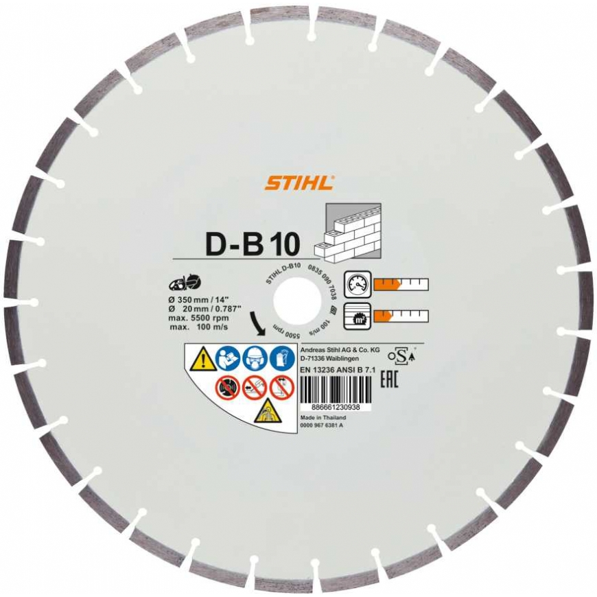 Stihl Diamond cutting disc Stihl 08350907052