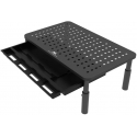Maclean MC-946 Monitorius Nešiojamas kompiuteris Stand 13" - 32" 3-Level Height Adjustment with Drawer iki 20kg Sturdy Vented