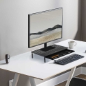 Maclean MC-946 Monitorius Nešiojamas kompiuteris Stand 13" - 32" 3-Level Height Adjustment with Drawer iki 20kg Sturdy Vented