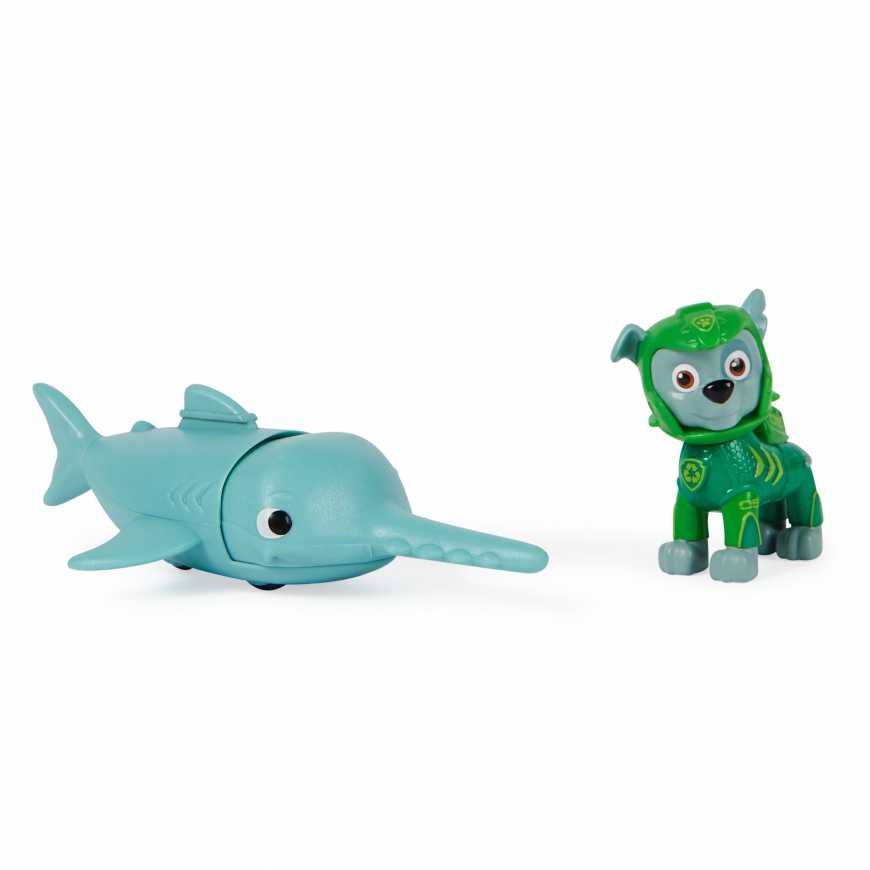 PAW Patrol , Aqua Pups Rocky and Sawfish Action Figures Set, Kids Toys for Ages 3 and up – 2