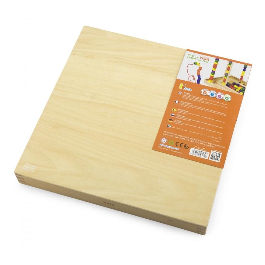 Viga Wooden educational game - bead puzzle – 3