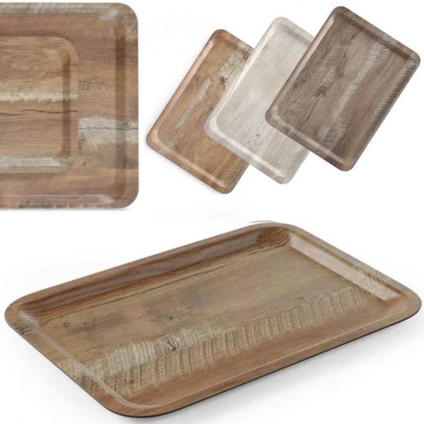 Serving tray laminated wood 430 x 330 mm - Hendi 508879