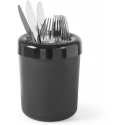 Table bin or cutlery tray made of black material, dia. 130 mm - Hendi 421574 Table bin or cutlery tray made of black material, dia. 130 mm - Hendi 421574