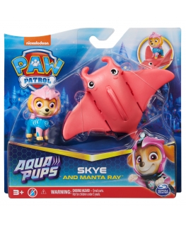 PAW Patrol , Aqua Pups Skye and Manta Ray Action Figures Set, Kids Toys for Ages 3 and up