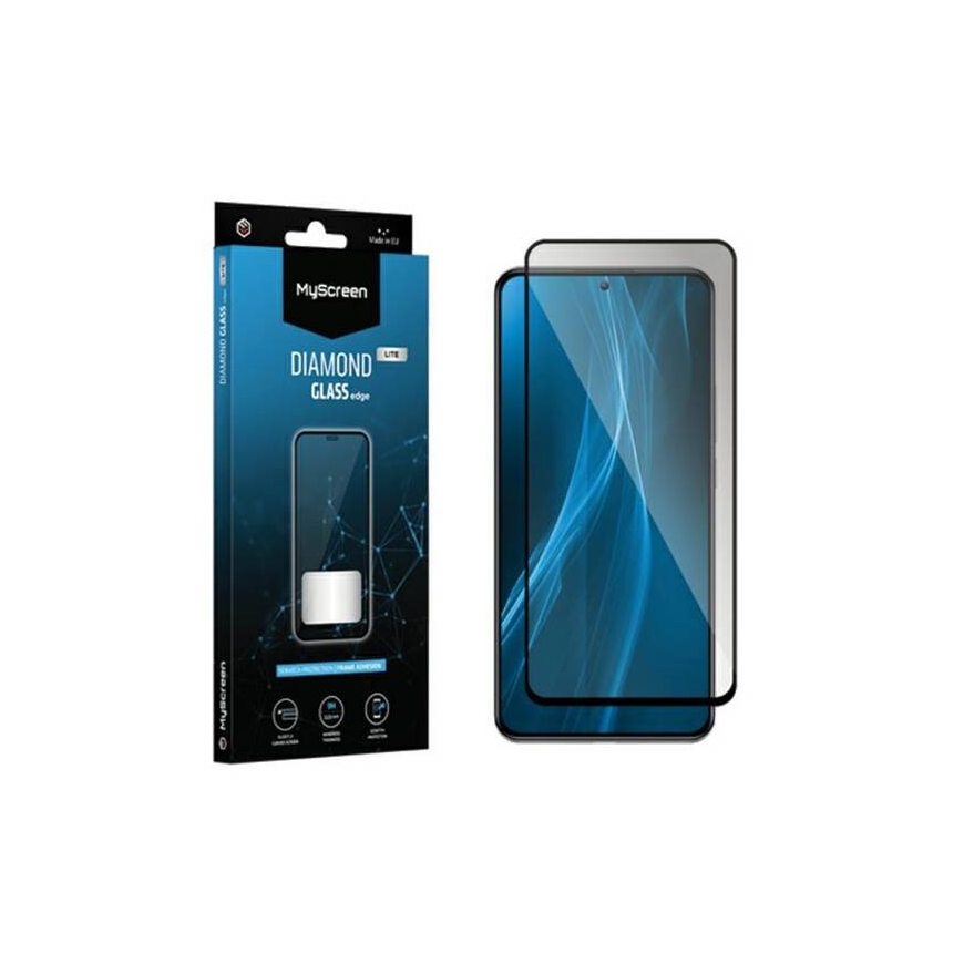 MyScreen Diamond Glass Edge Full Glue Black do Realme C67 4G/5G/V50s – 2