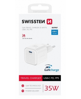 Swissten Travel Charger GaN USB-C 35W PD