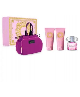 Versace Bright Crystal set for women (EDT, 90 ml + shower gel, 100 ml + body lotion, 100 ml + cosmetic)