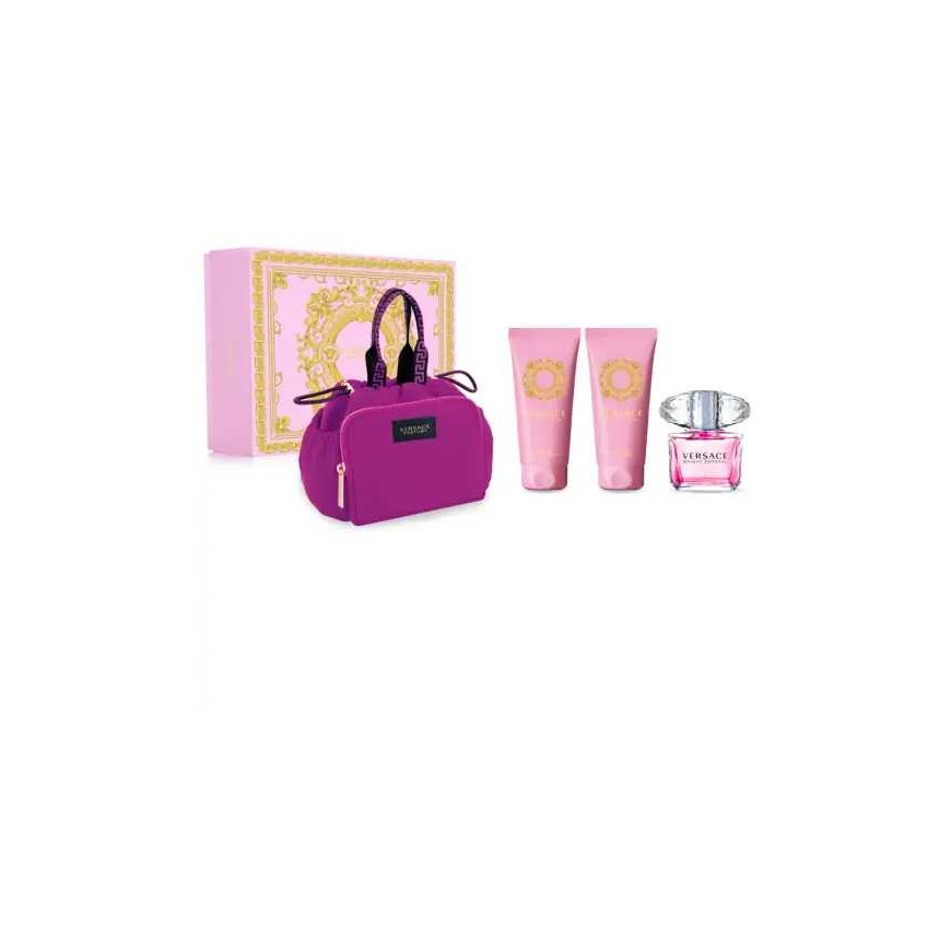 Versace Bright Crystal set for women (EDT, 90 ml + shower gel, 100 ml + body lotion, 100 ml + cosmetic)