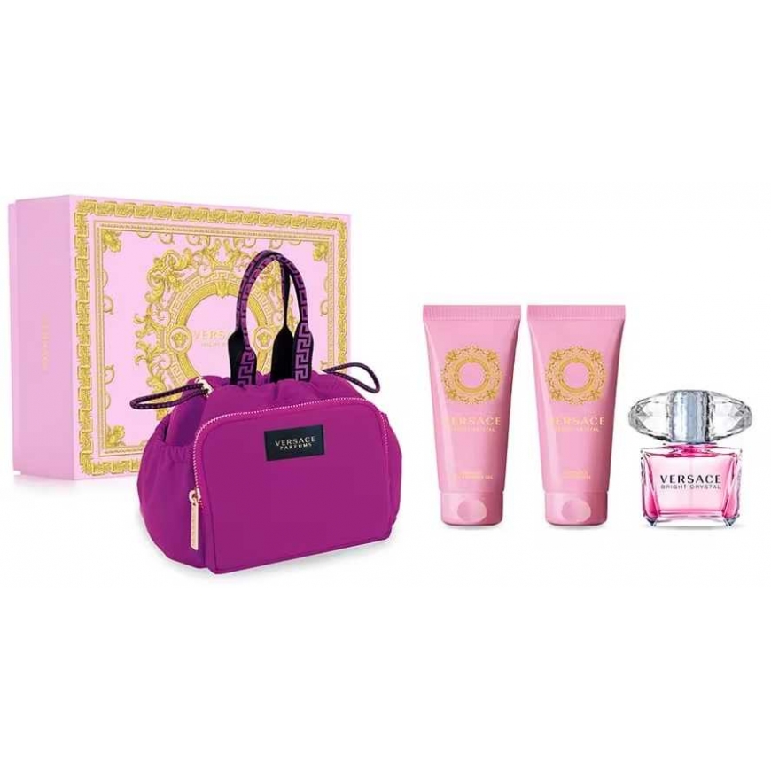 Versace Bright Crystal set for women (EDT, 90 ml + shower gel, 100 ml + body lotion, 100 ml + cosmetic) – 2