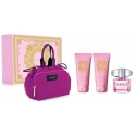 Versace Bright Crystal rinkinys moterims (EDT, 90 ml + dušo želė, 100 ml + kūno losjonas, 100 ml + kosmetinė) Versace Bright Crystal rinkinys moterims (EDT, 90 ml + dušo želė, 100 ml + kūno losjonas, 100 ml + kosmetinė)