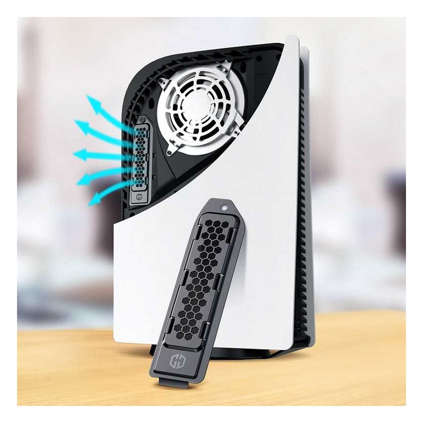 Graugear Kühler mit Abdeckung für PS5 M.2 | Farbe juodas – 2