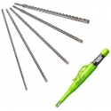 Drilled set: 5 pcs. wierteł do betonu zbrojonego SDS+, FORCE X + ołówek automatic Pica 3030, Alpen [0087500015100]