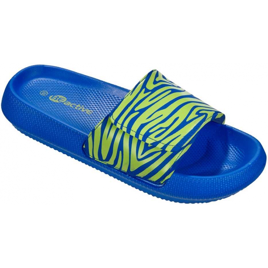 Slippers mot. ZEBRA VIBES 6 38 blue