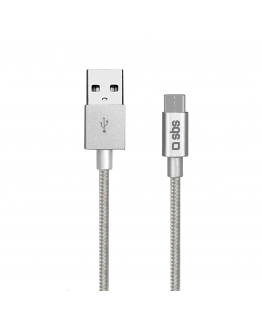 SBS TECABLETC15BS USB кабель 1,5 m USB 2.0 USB A USB C Серебристый