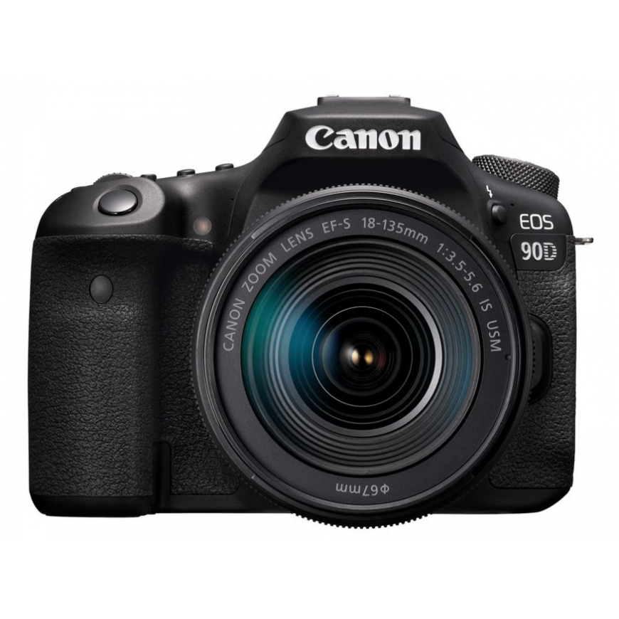 Canon EOS 90D + EF-S 18-135mm f/3.5-5.6 IS USM SLR-kamerapakkaus 32,5 MP CMOS 6960 x 4640 pikseliä M – 5