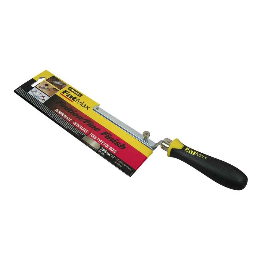 Stanley 0-15-252 rankinis pjūklas Peilis sustiprinta nugarėle 25 cm Juoda, Geltona – 5