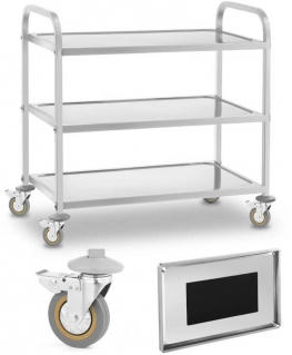 Royal Catering Serving trolley with 3 shelves, HENDI