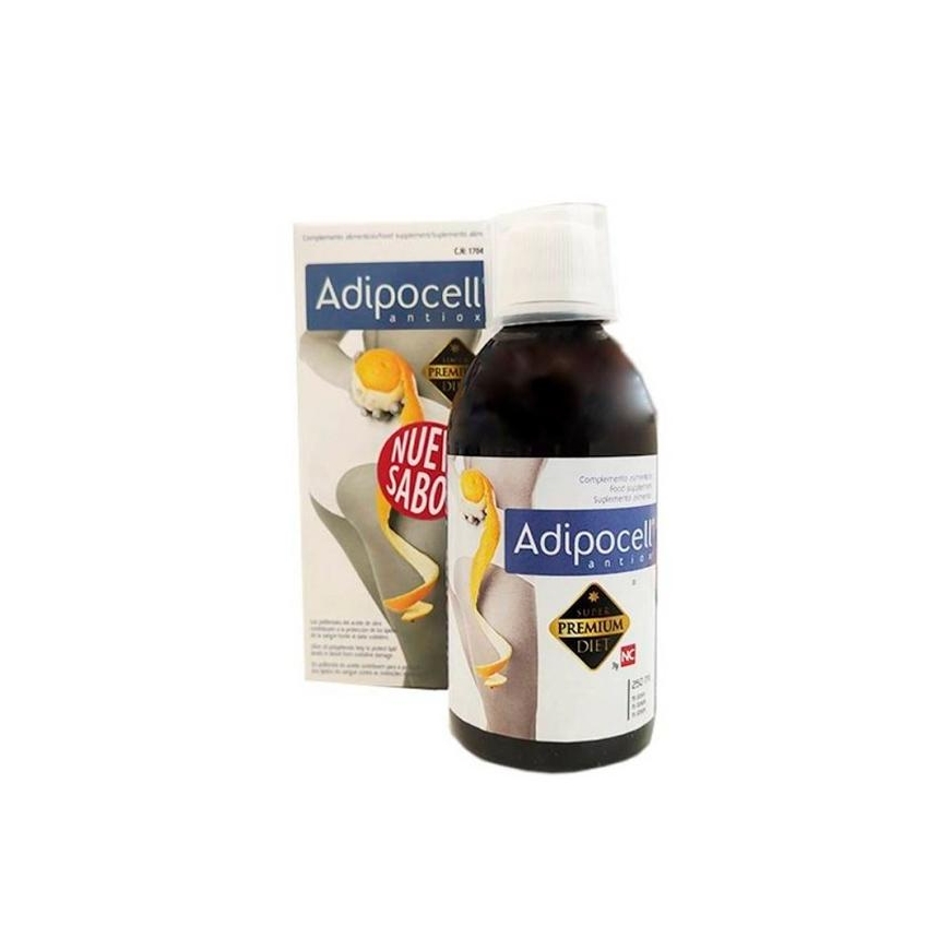 food supplement made from olive oil Adipocell Antiox Bottle 250ml antioxidants