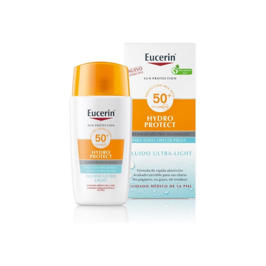 "Eucerin Hydra Protect Ultra Light Fluid apsauginis veido kremas nuo saulės su SPF50+ 50ml – 2
