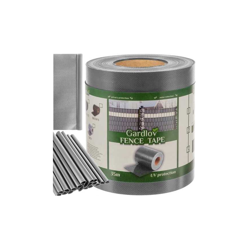Gardlov Taśma ogrodzeniowa 19cmx35m 630g/m2 gray