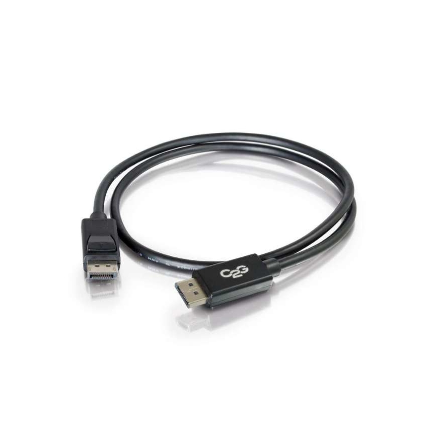 C2G 7m DisplayPort Cable with Latches 8K UHD M/M - 4K - Black – 2