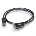 C2G 7m DisplayPort Cable with Latches 4K - 8K UHD M/M - Black Juoda