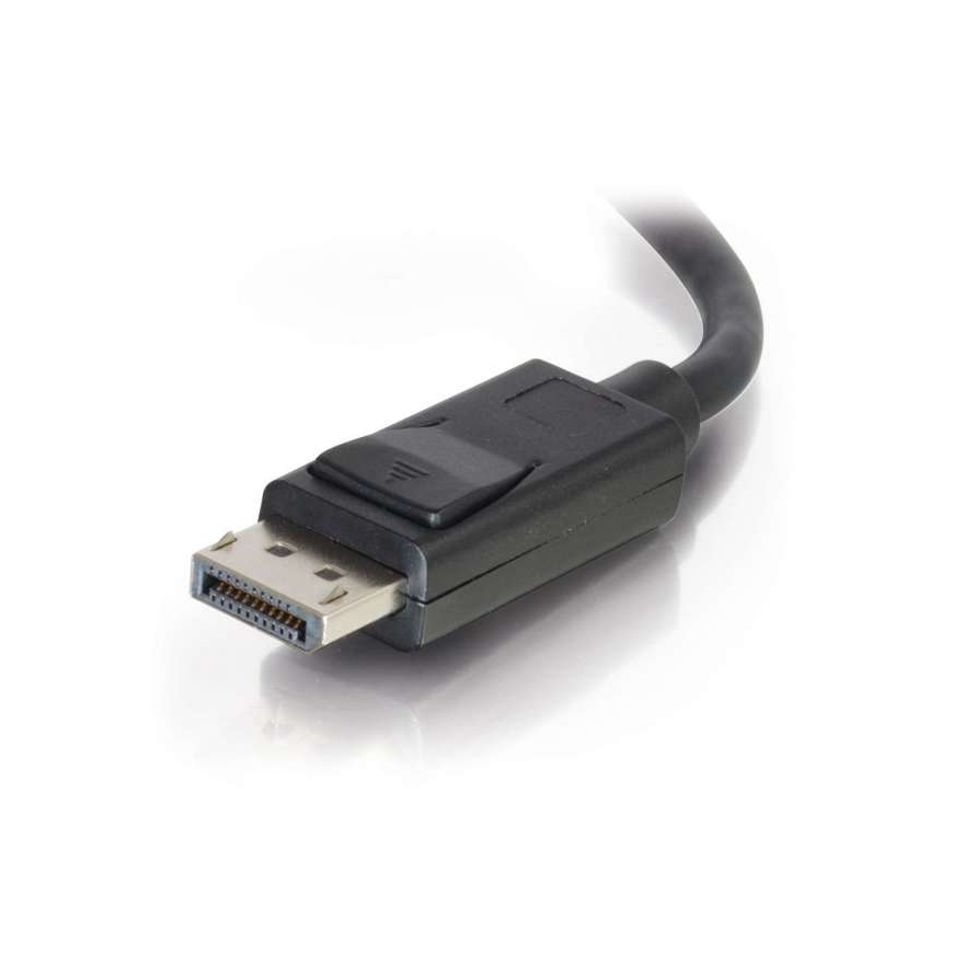 C2G 7m DisplayPort Cable with Latches 4K - 8K UHD M/M - Black Musta – 4