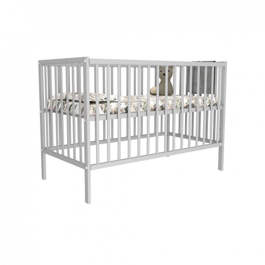 Bobas cot MAGDA gray, 120x60