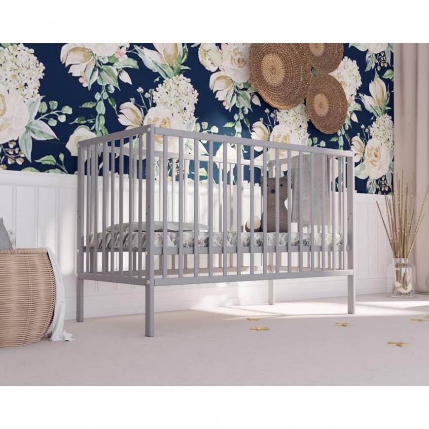 Bobas cot MAGDA gray, 120x60 – 2