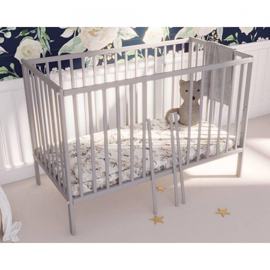 Bobas cot MAGDA gray, 120x60 – 3